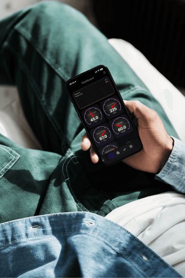 Visual principal do Gas Drive Dash no celular